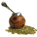 Traditional calabash gourd and Bombilla, drinking straw
